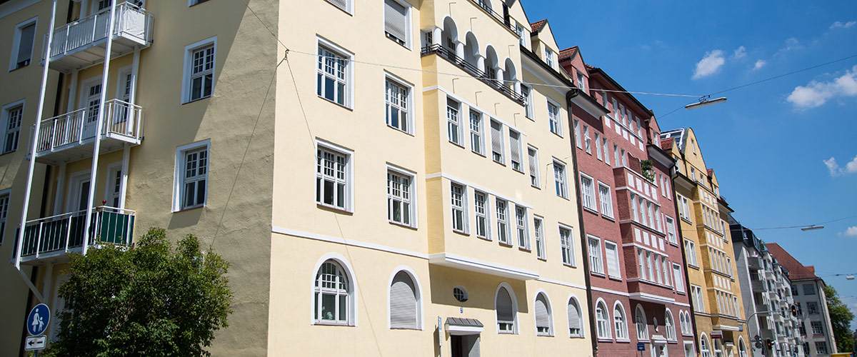 Wunderschöne Altbauhäuser in München